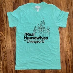 Real Housewives of Disney World Tee T-Shirt Teal NWT Medium M